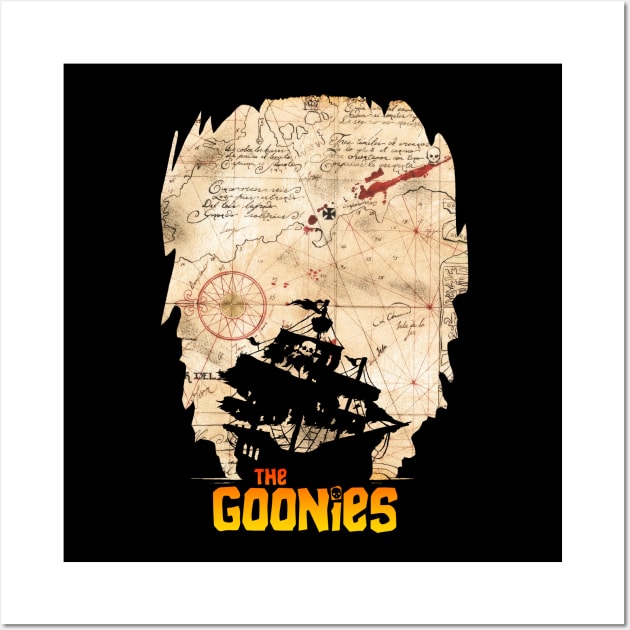 The Goonies - Pirate Ship Wall Art by Buff Geeks Art